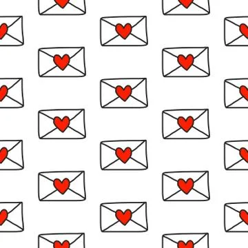 Email seamless pattern Stock Illustration