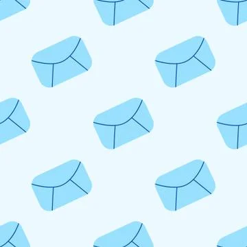 Email seamless pattern. Mail symbol wallpaper. Business backdrop Stock Illustration