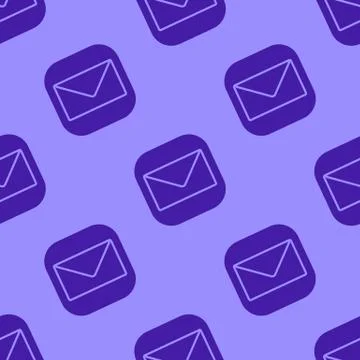 Email seamless pattern. Mail symbol wallpaper. Business backdrop Illustrazione stock