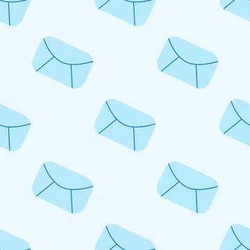 Email seamless pattern. Mail symbol wallpaper. Business backdrop Stock Illustration