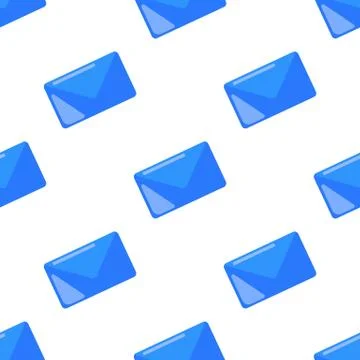 Email seamless pattern. Mail symbol wallpaper. Business backdrop Stock Illustration