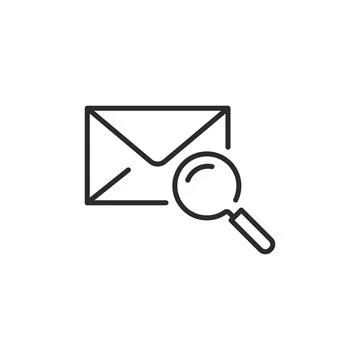Email Search Icon Stock Illustration
