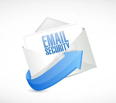 Email security envelope illustration design 스톡 일러스트