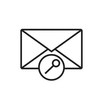 Email Security Key Icon, Great for Internet and Privacy Graphics イラスト素材