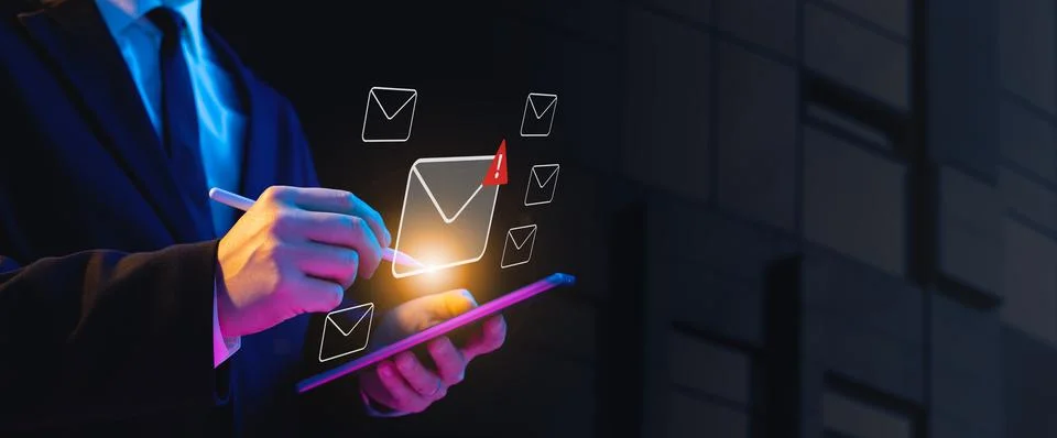 Email Security Warning Concept 写真素材