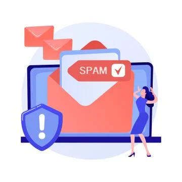 Email service vector concept metaphor. 스톡 일러스트