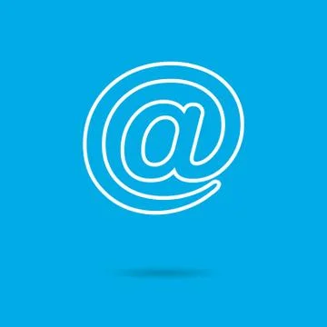 Email sign Stock Illustration