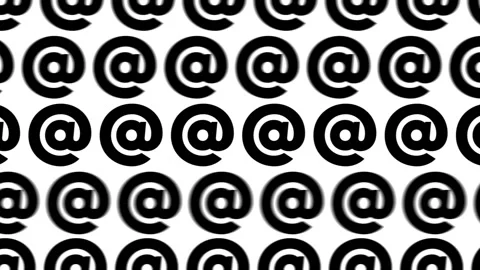 Email sign scrolls left to right Video stock 171377291
