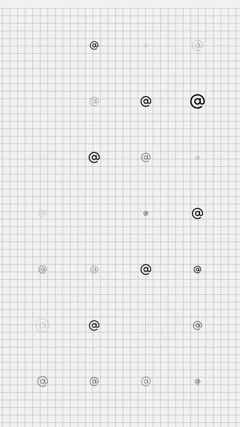 Email sign, symbol animation loop. Seamless pattern background. small email Stock Footage 322514440