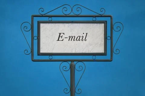 "Email" on a Signboard Foto stock