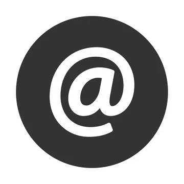 Email simple flat icon, mail support symbol. Write us concept. illustration Illustrazione stock