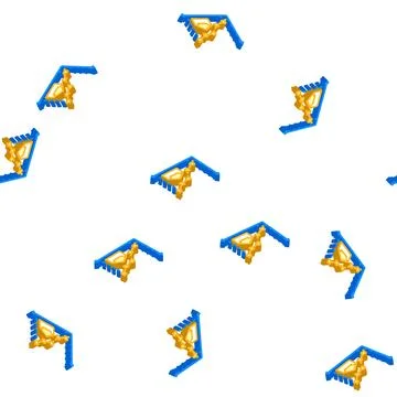 Email subscriptions increment isometric icon seamless pattern Stock Illustration