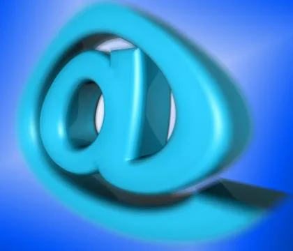 Email symbol 3d a Stock Illustration