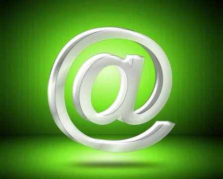 Email symbol 3d Stock Illustration