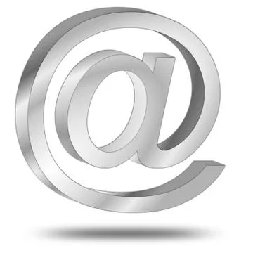 Email symbol 3d Stock Illustration