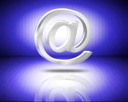 Email symbol 3d Stock Illustration