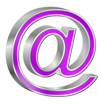 Email symbol 3d Stock Illustration