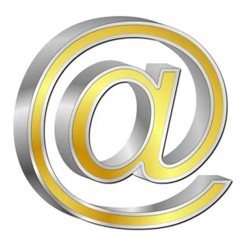 Email symbol 3d Illustrazione stock