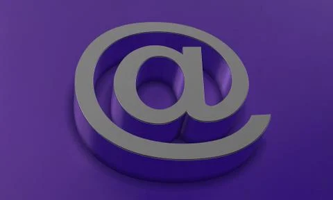 Email Symbol in 3D Stock Illustration