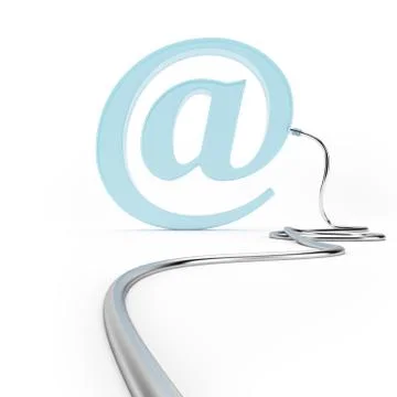 Email Symbol with Cable Stock-Illustration