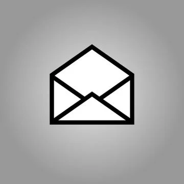 Email symbol letter icon - vector. Stock Illustration