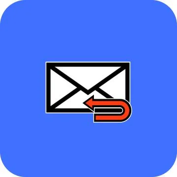 Email symbol letter icon - vector. Stock Illustration