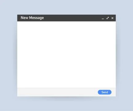 Email template. Blank e-mail browser window. Mail message web page vector fra Stock Illustration