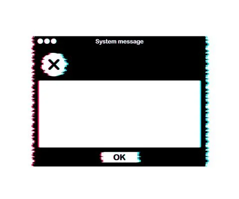 Email template. Blank e-mail browser window. Glitch icon. Mail message web page Illustrazione stock