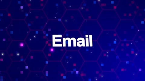 Email text animation with background Video stock 260209670