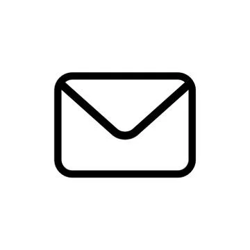 Email vector icon in flat style Stock Illustration
