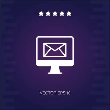 Email vector icon Stock Illustration