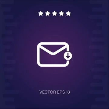 Email vector icon Stock Illustration