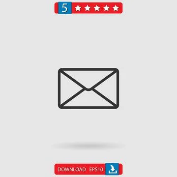 Email vector icon Stock Illustration