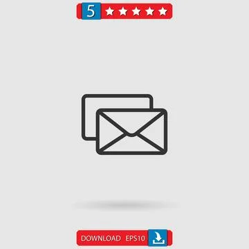 Email vector icon Stock Illustration