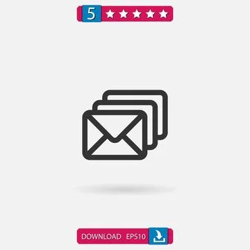 Email vector icon Stock Illustration