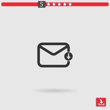 Email vector icon Stock-Illustration