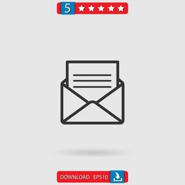 Email vector icon Stock Illustration