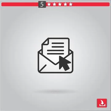 Email vector icon Stock Illustration