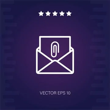 Email vector icon Stock Illustration