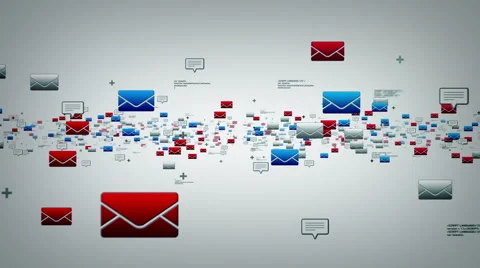 EMails And Text Messages White Stock Footage 54425449