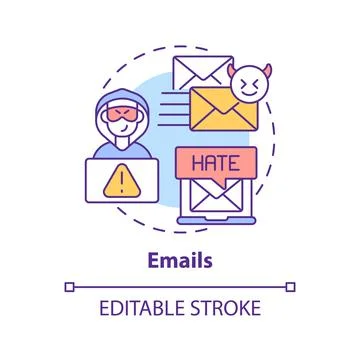 Emails concept icon Stock Illustration