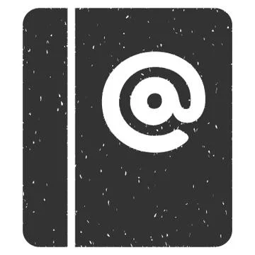 Emails Icon Rubber Stamp 스톡 일러스트
