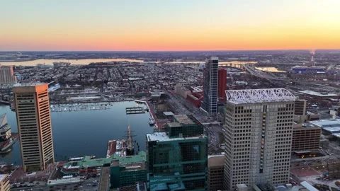 Emanate From the Skyline - Baltimore, MD Video stock 336358013