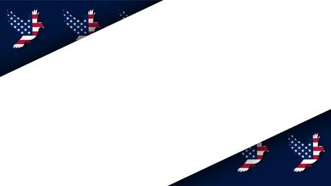 Emancipation Day background with American flag doves and copy space for text. Stock Illustration
