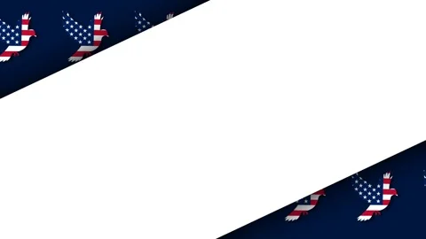 Emancipation Day Patriotic Background with Flying American Flag Doves and C.. Stock Footage 343637623