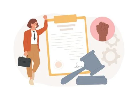 Emancipation isolated concept vector illustration. Ilustración de archivo