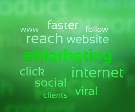 Emarketing Stock Illustration