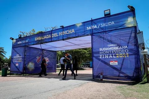 Embajada del Hincha, the new Conmebol's fan zone, Montevideo, Uruguay - 18 Nov 2 Stock Photos