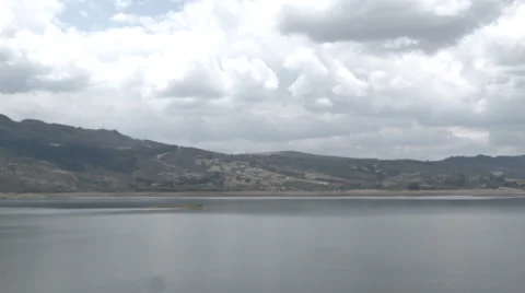 Embalse de Tominé Video stock 49756929
