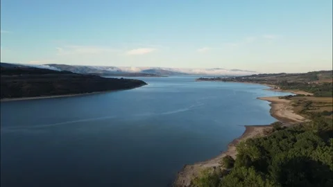 Embalse del Ebro. Spain. Time lapse. Sunset. Sunrise Video stock 244733956